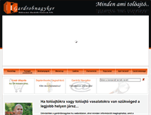 Tablet Screenshot of gardrobnagyker.hu